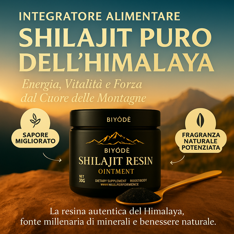 Shilajit 100% Puro 💎 Fonte di Energia Vitale dell’Himalaya