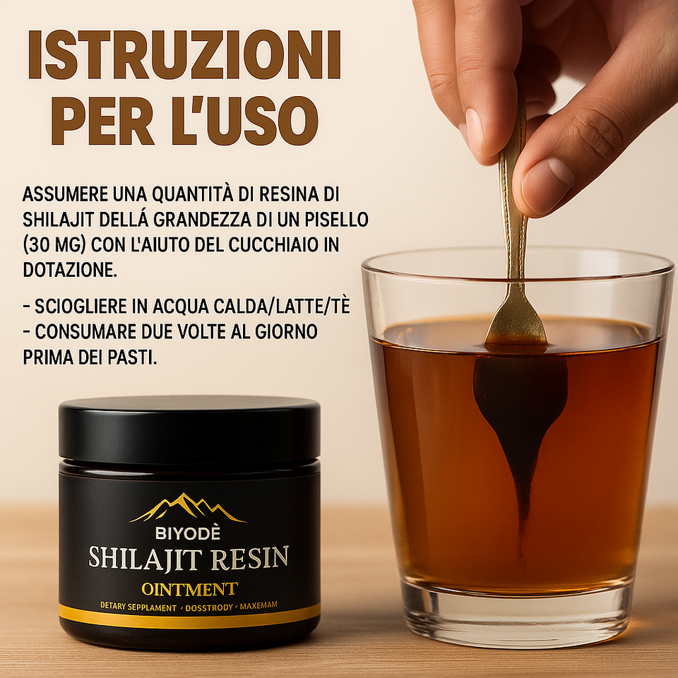 Shilajit 100% Puro 💎 Fonte di Energia Vitale dell’Himalaya